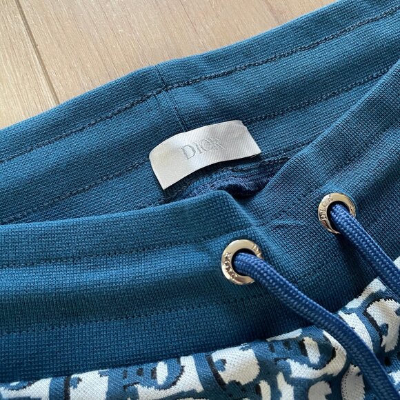 LARGE DIOR MEN'S NAVY T-SHIRT SHORT SET COTTON - Picture 11 of 12